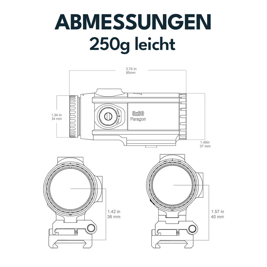 Vector Optics Paragon 5x30 suurendaja Micro