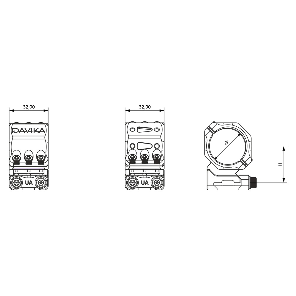 30 mm optikakinnituse rõngad | Picatinny siin