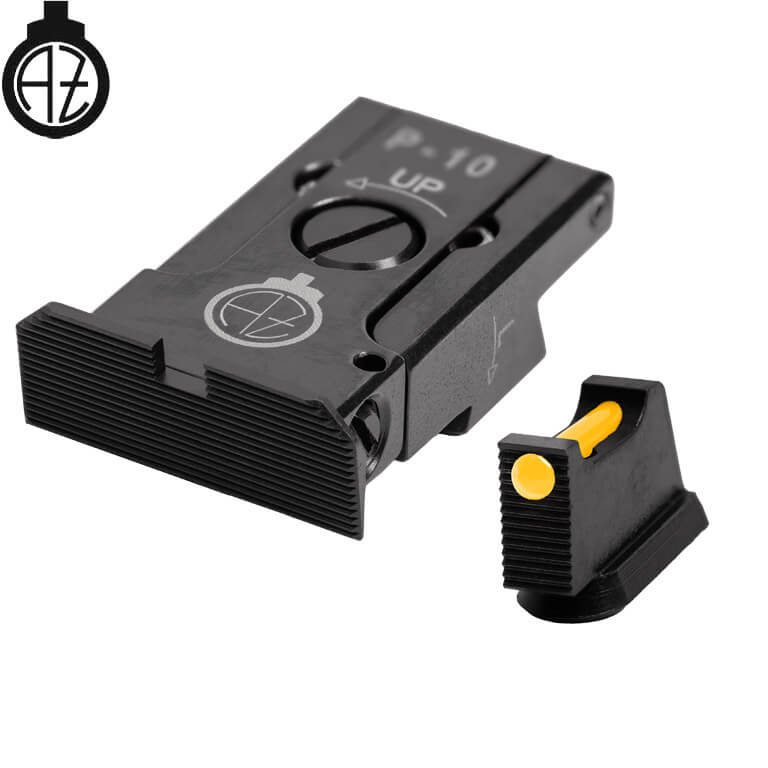 CZ P-10 fully adjustable sight set with fiber optics | type A