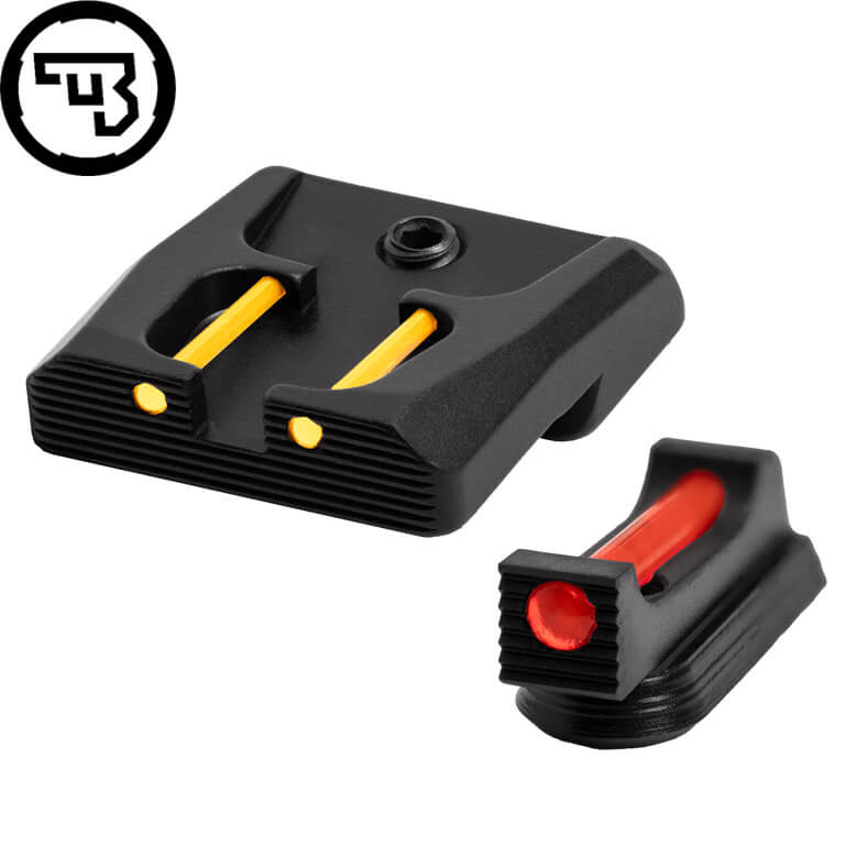 CZ P-07, CZ P-09 fikseeritud sihikute komplekt fiiberoptilise elemendiga | tüüp B