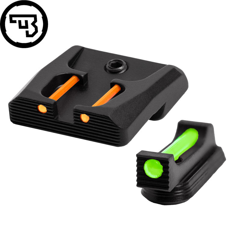 CZ P-07, CZ P-09 fikseeritud sihikute komplekt fiiberoptilise elemendiga | tüüp B