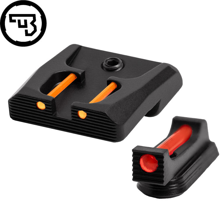 CZ P-07, CZ P-09 fikseeritud sihikute komplekt fiiberoptilise elemendiga | tüüp B