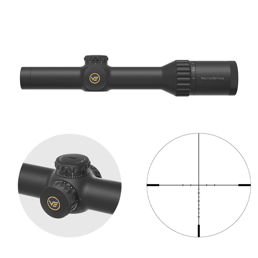 Vector Optics Continental 1-10x24i ED Fiber sihik