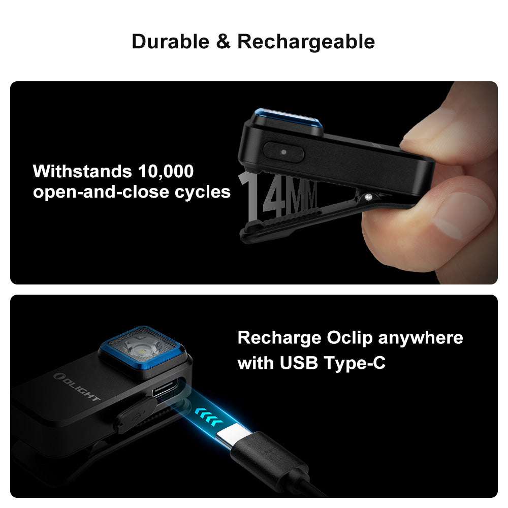 Olight Oclip | laetav EDC klambrivalgusti | 300 lm