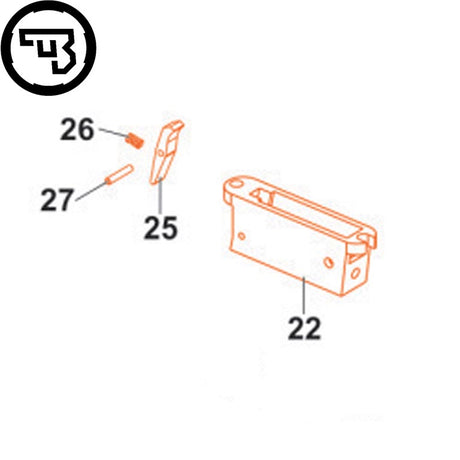 CZ 457 salve juhtplaat komplektne