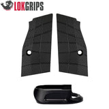 CZ Shadow 2 Compact & Carry lühikesed alu käepidemed & alu magwell | Gridlok_must