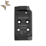 CZ Shadow 2 Optics Ready adapterplaat | Holosun K-series footprint Evo Arms