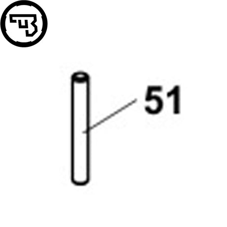 CZ Shadow 2, CZ 75B, CZ 75 SP-01 Shadow, CZ P-07 & P-09 tõkesti tihvt | osa #51