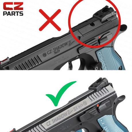 CZ Shadow 2, CZ 75 SP-01 Shadow punatäppsihiku kinnitus | Trijicon RMR footprint 