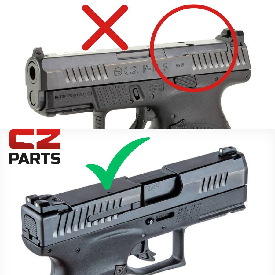 CZ P-10 punatäppsihiku kinnitus | Docter footprint 