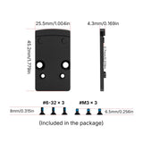 Footprint adapter | Trijicon RMR-ilt Shield RMSc & K-series footprint-ile
