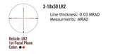 Sightmark Presidio 3-18x50 LR2 FFP vintpüssi sihik