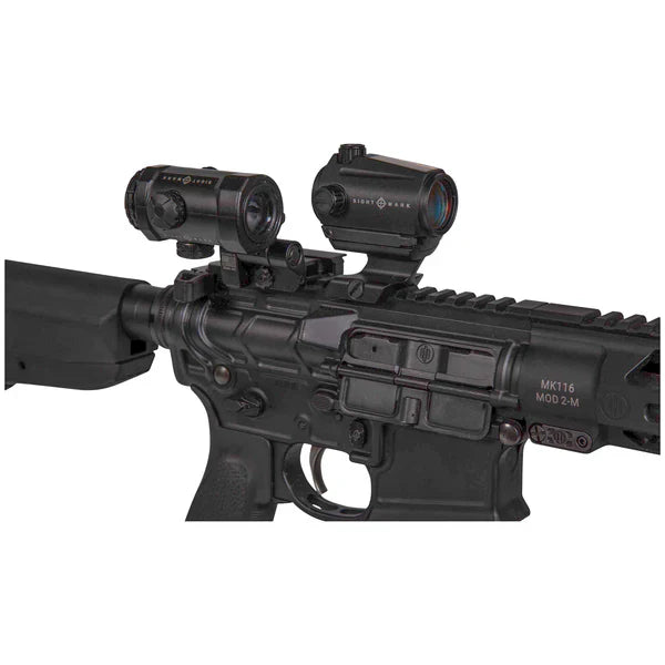 Sightmark XTM-3 3x suurendaja koos LQD küljele pööratava kinnitusega 