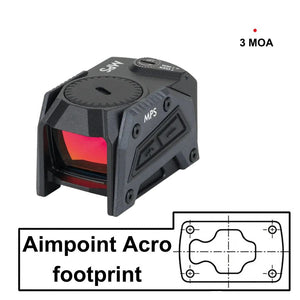 Punatäppsihikud Aimpoint Acro jalajäljega