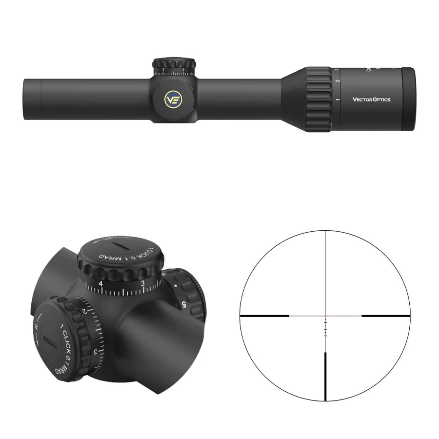 Vector Optics Continental x6 1-6x24i Fiber sihik