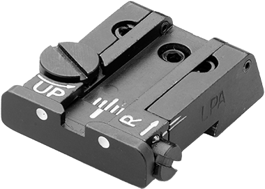CZ P-10 reguleeritav tagumine sihik | valged täpid
