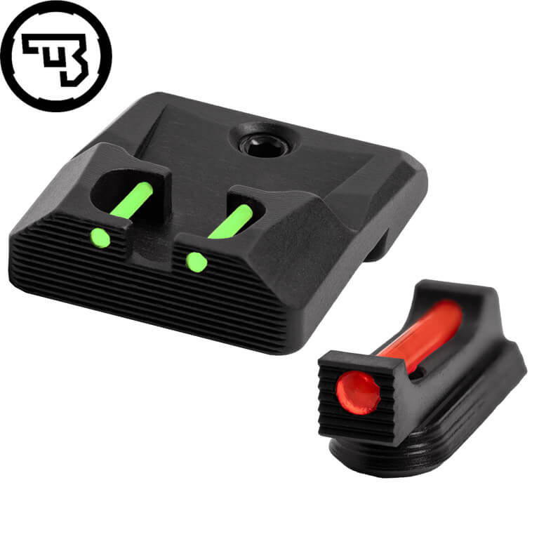 CZ P-10 fixed sight set with fiber optics | type B