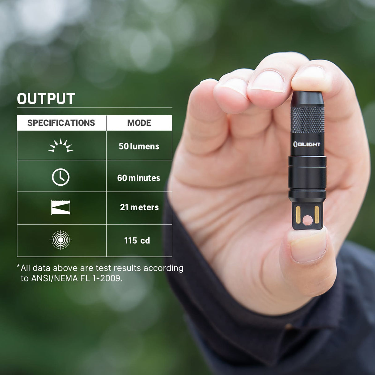 Olight imini 2 | mini laetav võtmehoidja taskulamp | 50 lm