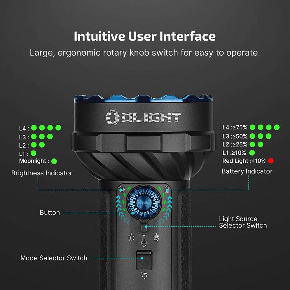 Olight Marauder 2 Mini | võimas laetav taskulamp | 10.000 lm