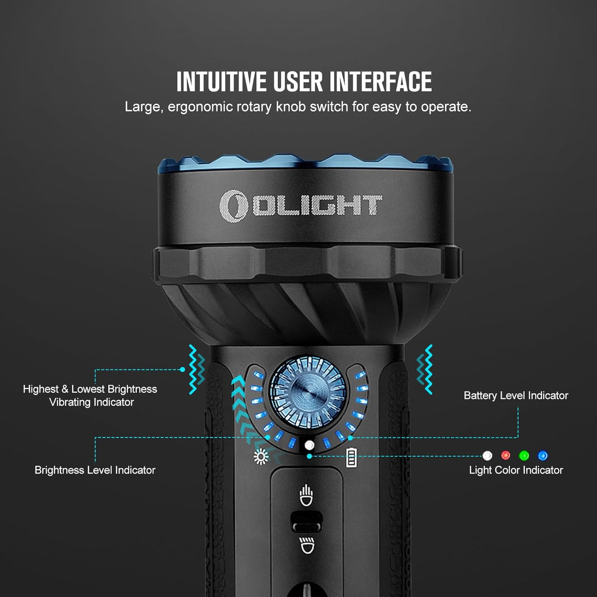 Olight Marauder Mini | mitmevärviline laetav taskulamp | 7.000 lm