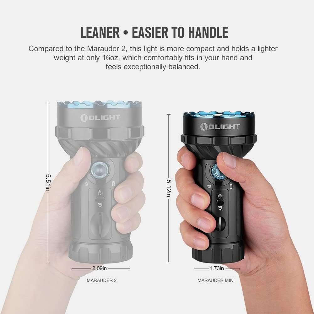 Olight Marauder Mini | mitmevärviline laetav taskulamp | 7.000 lm