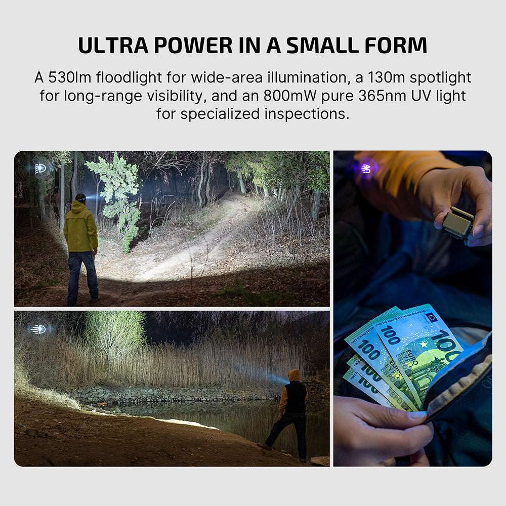 Olight Oclip Ultra | 3-in-1 klambriga EDC valgusti | 530 lm