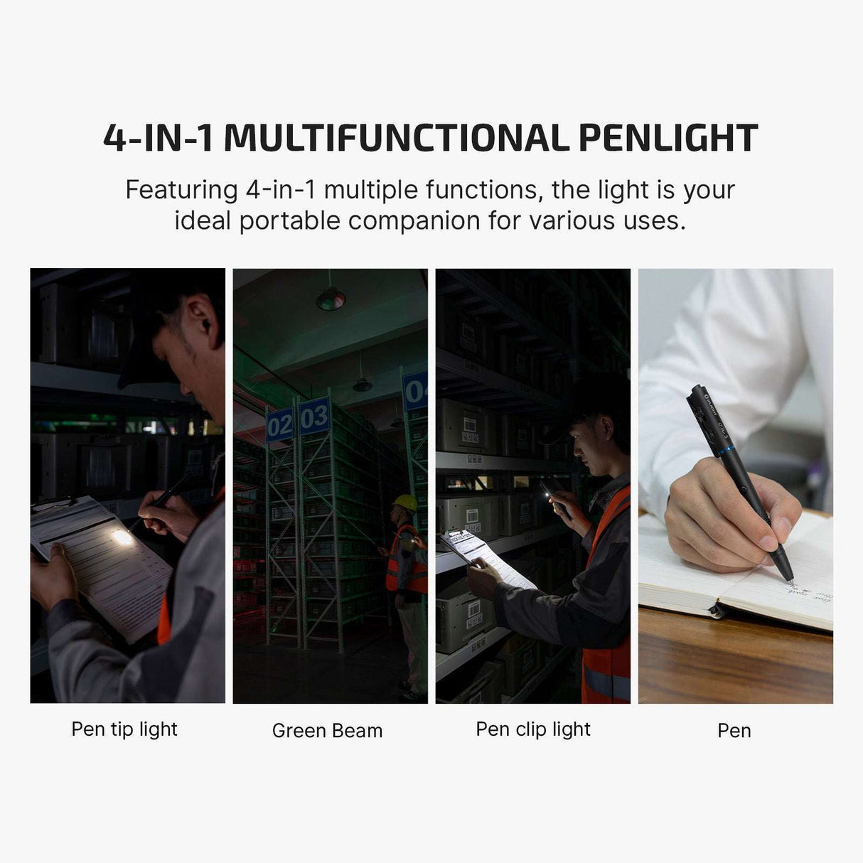 Olight O'Pen 3 | multifunktsionaalne pliiats-taskulamp | 120 lm + roheline laser