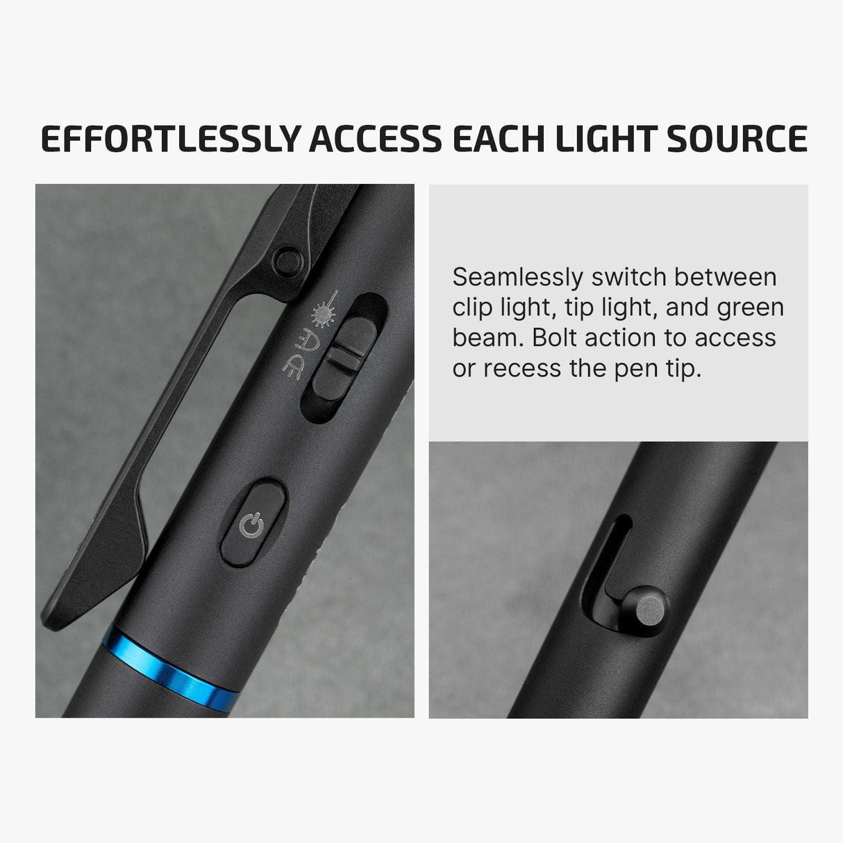 Olight O'Pen 3 | multifunktsionaalne pliiats-taskulamp | 120 lm + roheline laser