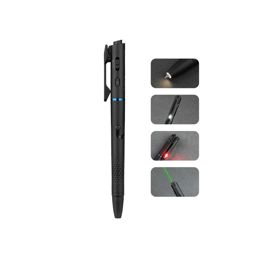 Olight O'Pen 3 | multifunktsionaalne pliiats-taskulamp | 120 lm + roheline laser