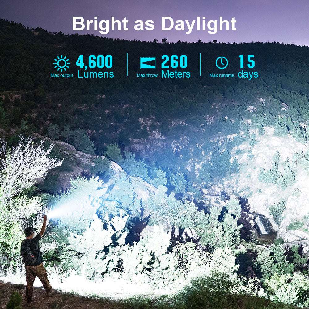 Olight Seeker 4 Pro | suure võimsusega taskulamp | 4.600 lm