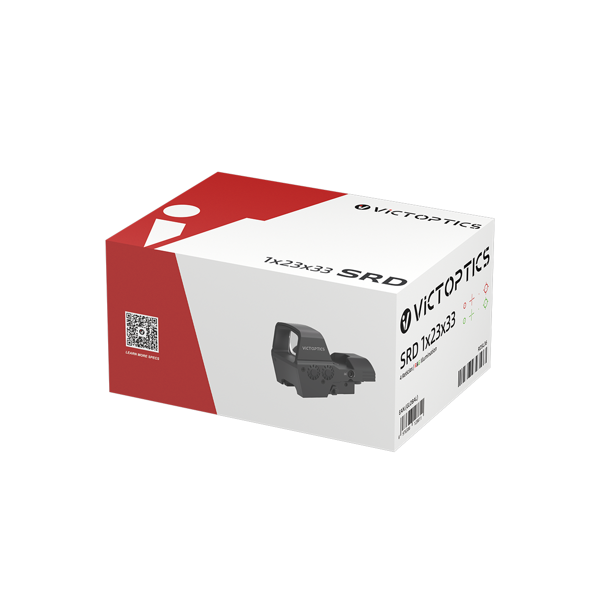 VictOptics SRD 1x23x33 Four-Reticle punatäppsihik